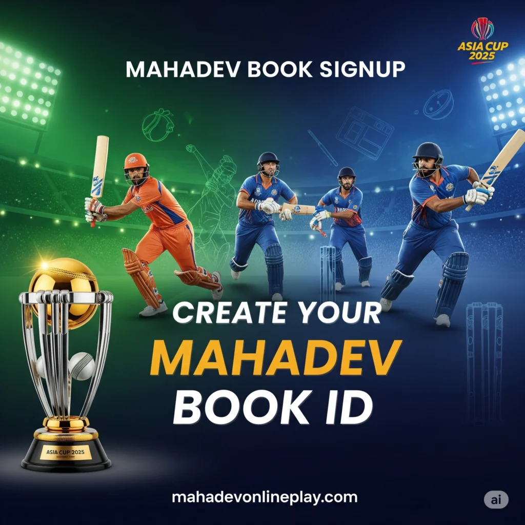 Mahadev Book login form demo - Sign up process