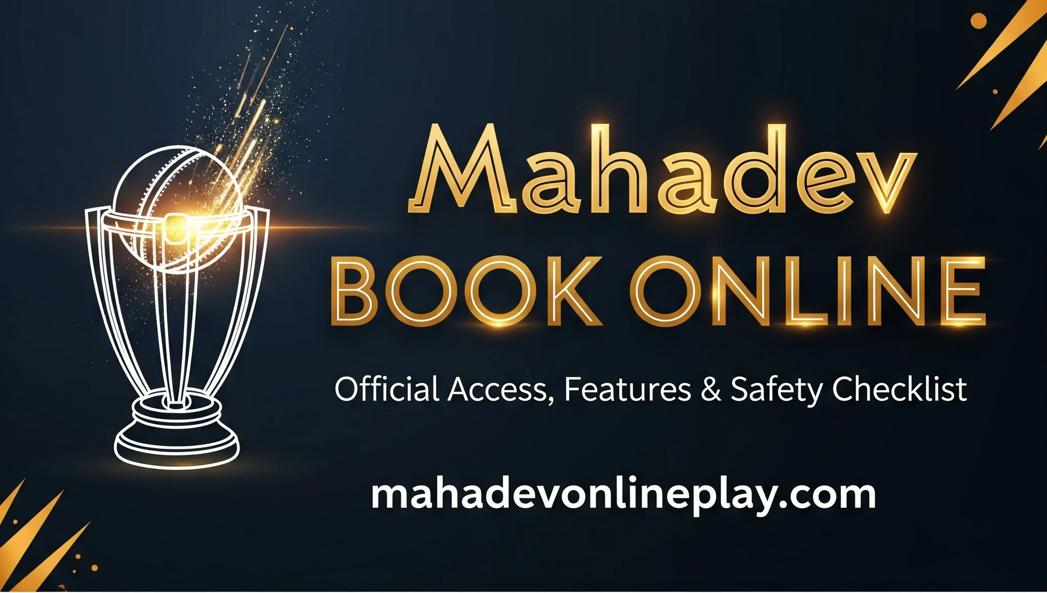 Mahadev Book Online official banner with Asia Cup background and trophy