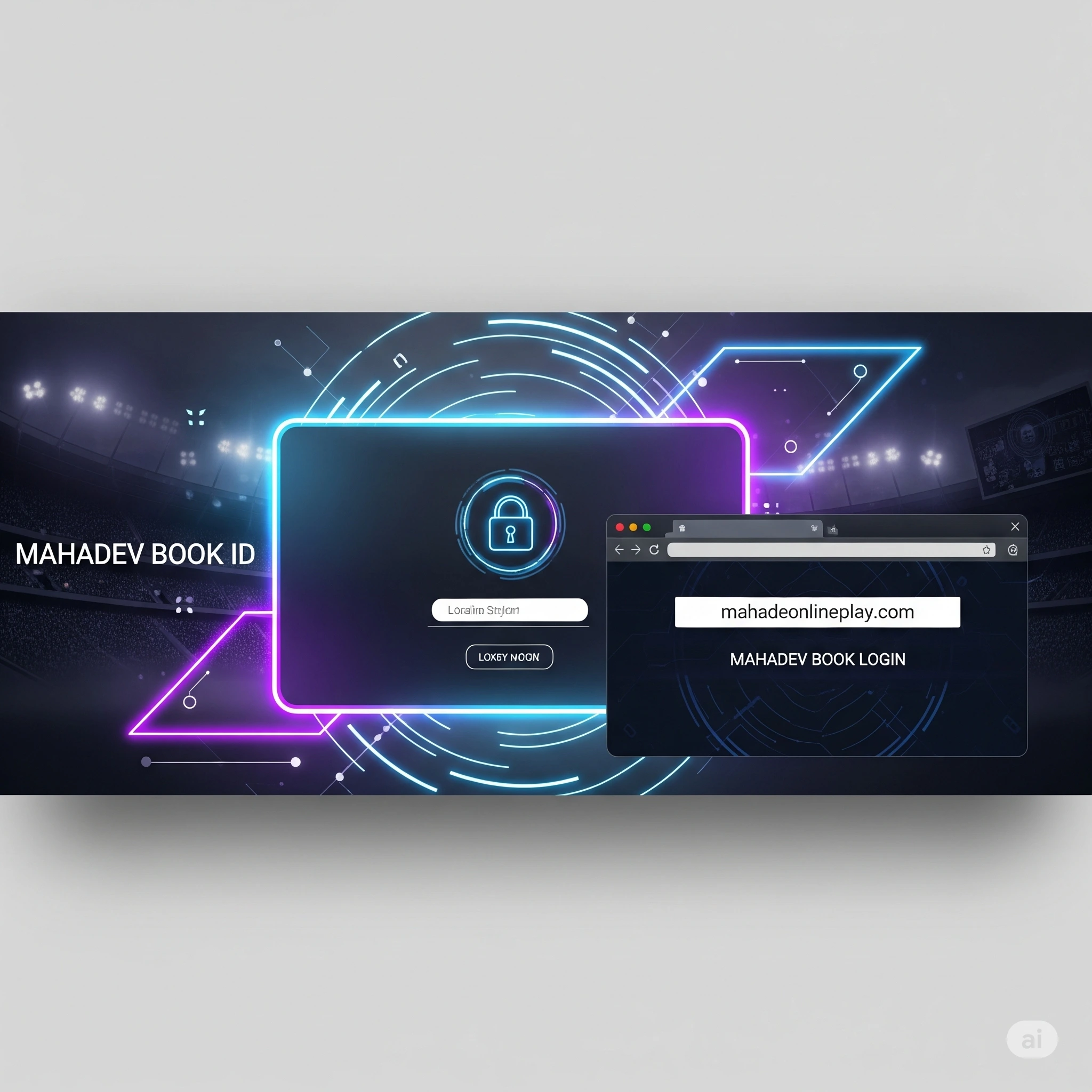 Mahadev Book ID and Mahadev Book Login official access banner on mahadeonlineplay.com