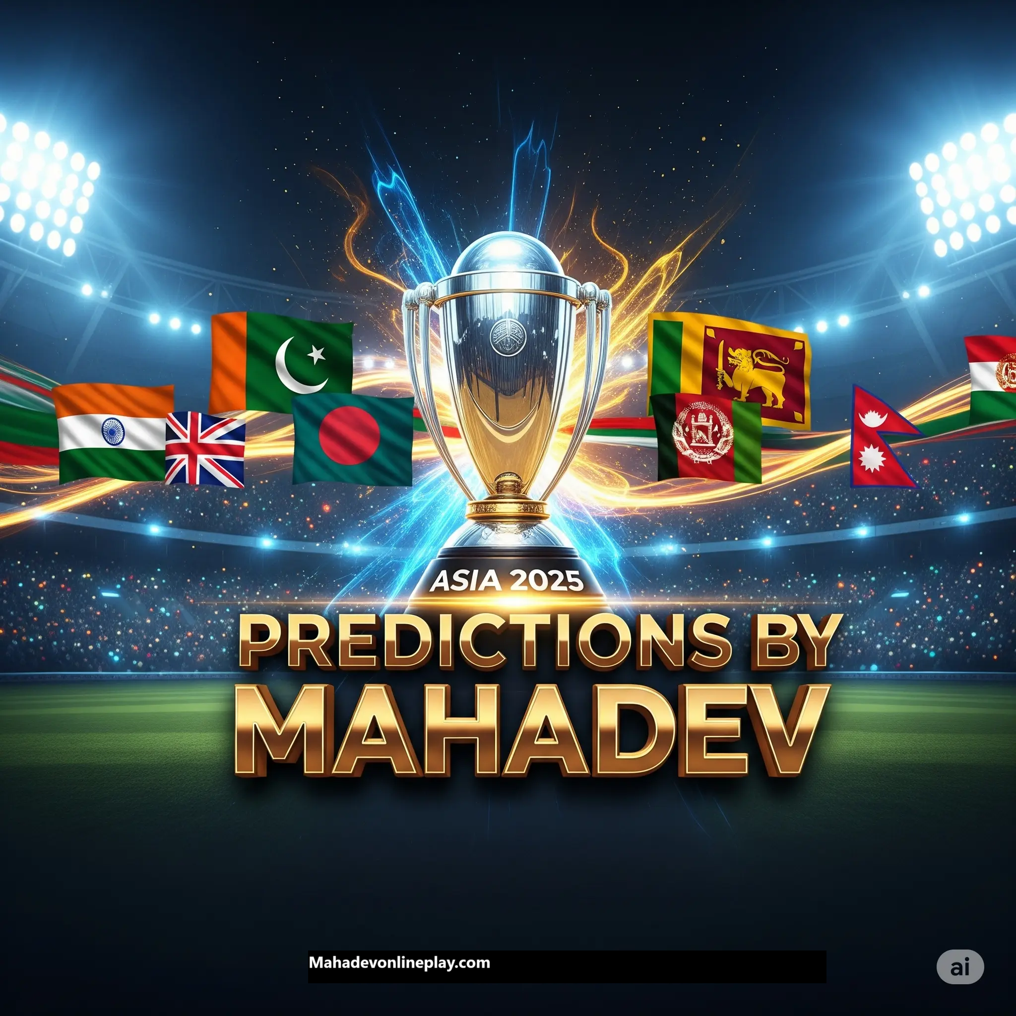 Asia Cup 2025 betting tips with Mahadev Book online predictions banner