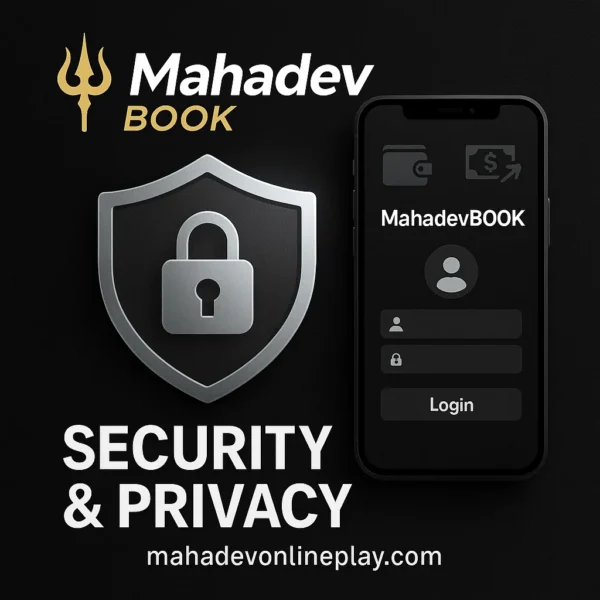 “MahadevBook Online Cricket ID security and privacy with SSL lock, wallet protection and mahadevonlineplay.com logo”