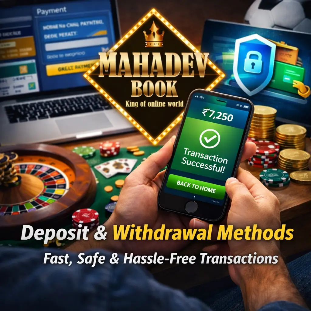 Mahadev Book fast deposit and withdrawal methods online betting payments secure transactions