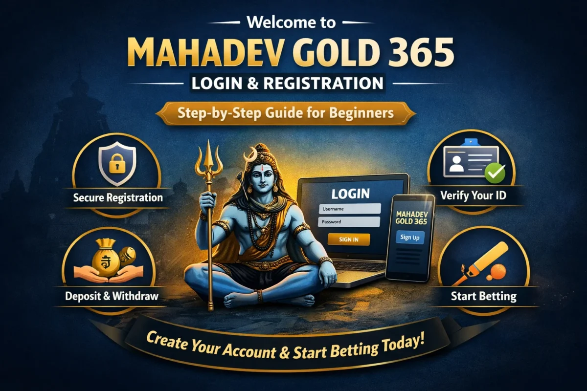 Mahadev Gold 365 login registration guide 2026 with secure account setup, verification steps and betting dashboard overview