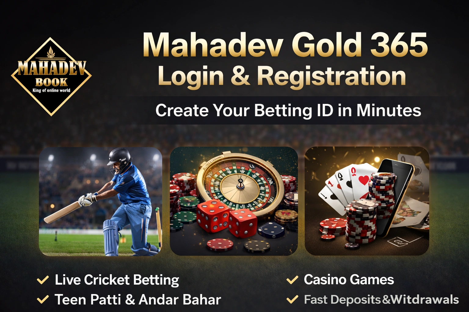 Mahadev Gold 365 login & registration – online cricket betting platform