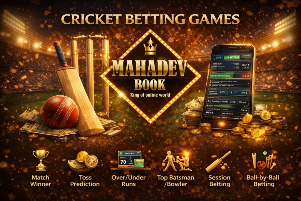 cricket betting games illustration