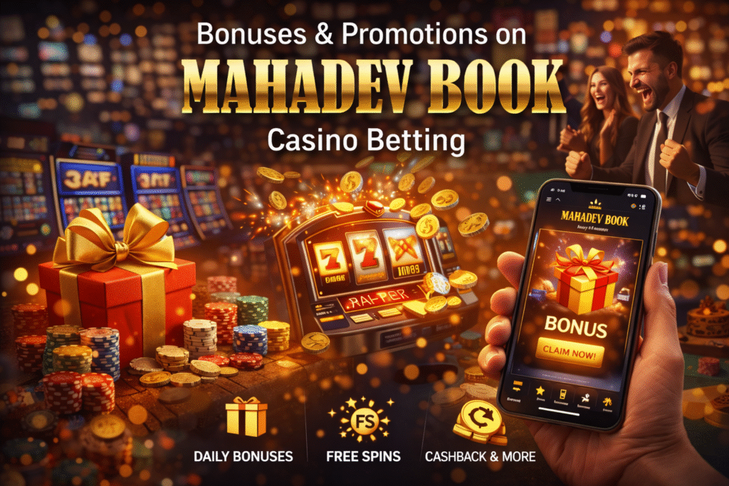 Mahadev Book casino bonuses free spins deposit rewards and cashback offers on online betting platform