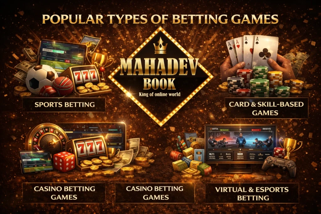 types of betting games mahadev book