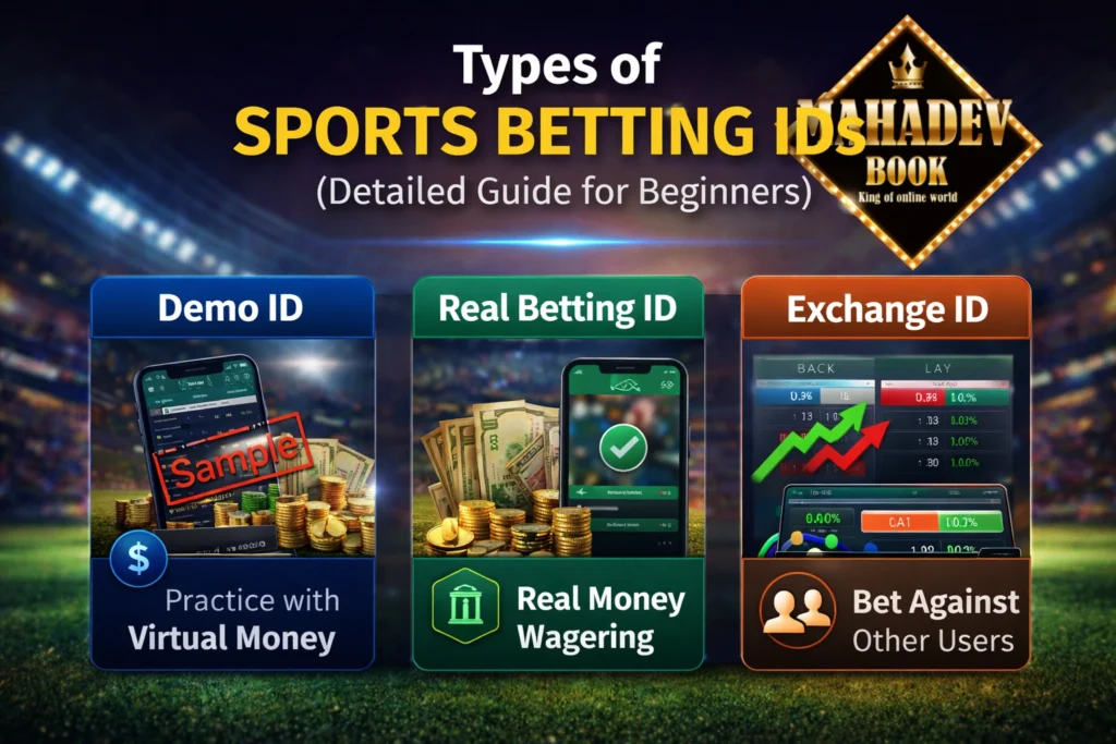 Types of Sports Betting ID – Demo, Real and Exchange | Mahadev Book