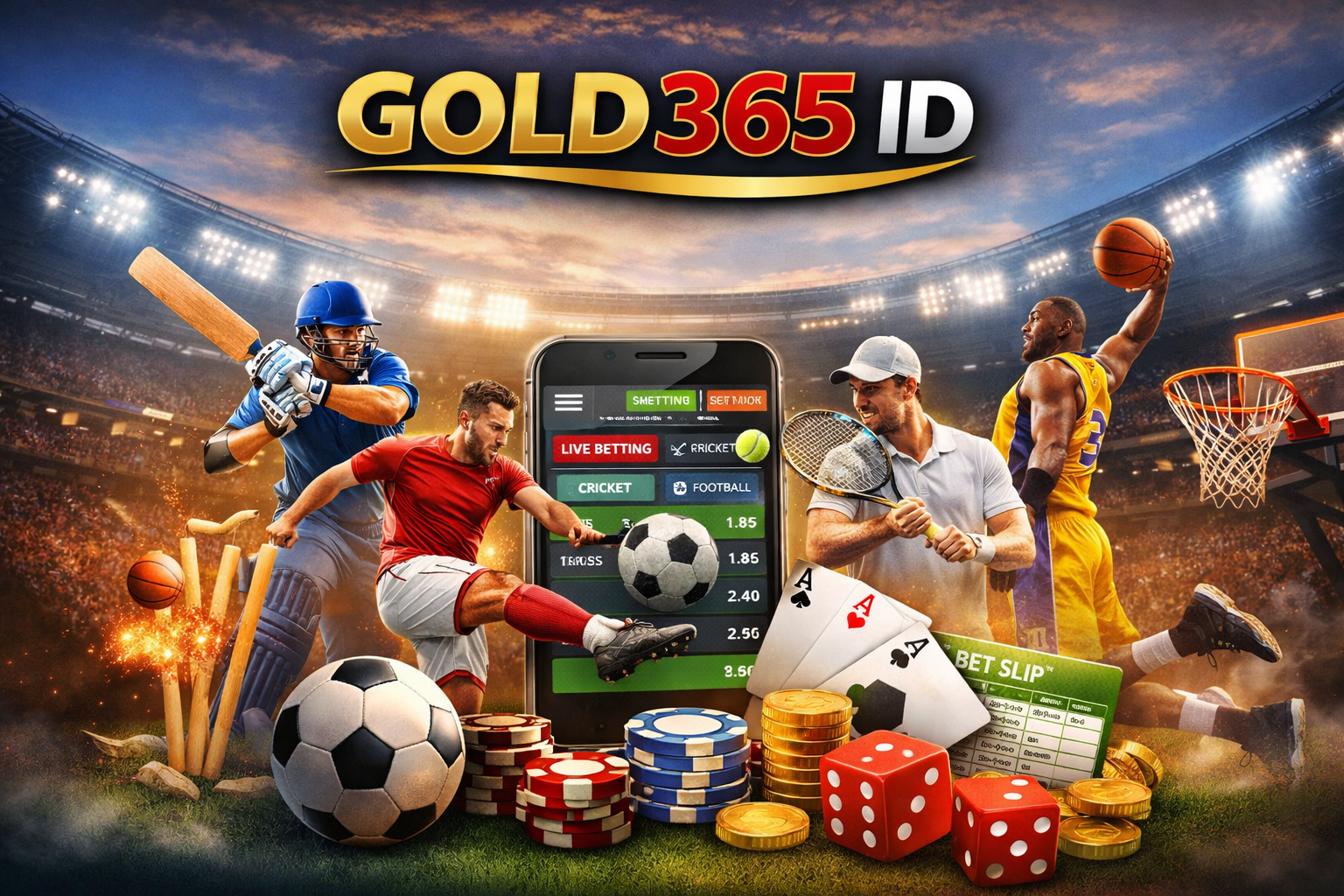 Gold365 ID online sports betting platform with cricket football tennis and live betting
