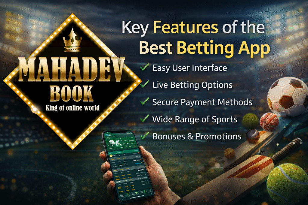 Key Features of the Best Betting App – Mahadev Book secure sports betting platform with live betting and fast payments