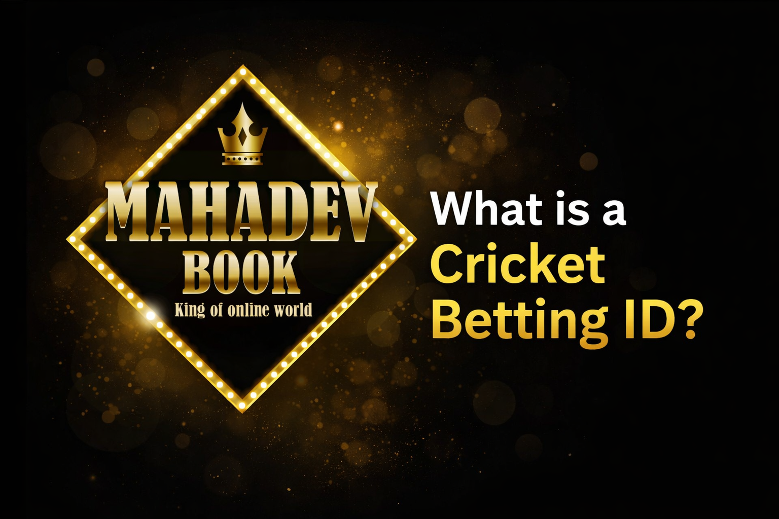 Best Cricket Betting ID Mahadev Book logo representing a trusted cricket betting ID platform for online cricket betting users