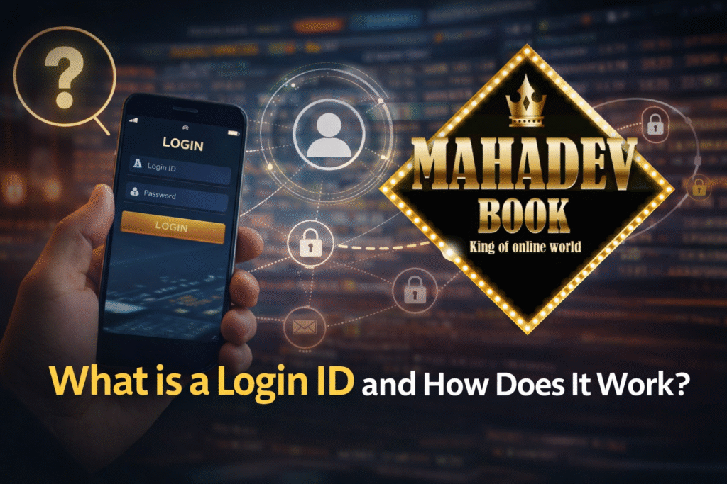 What is a Login ID and how it works on Mahadev Book online betting platform with secure mobile login screen