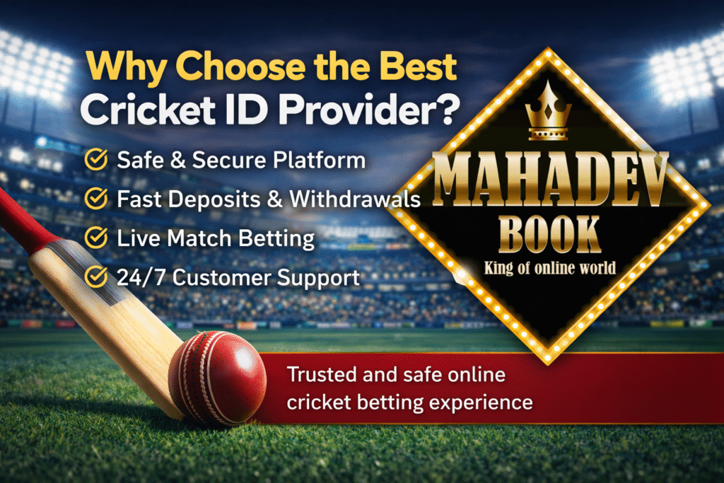 Best Cricket ID provider for secure online cricket betting with Mahadev Book platform